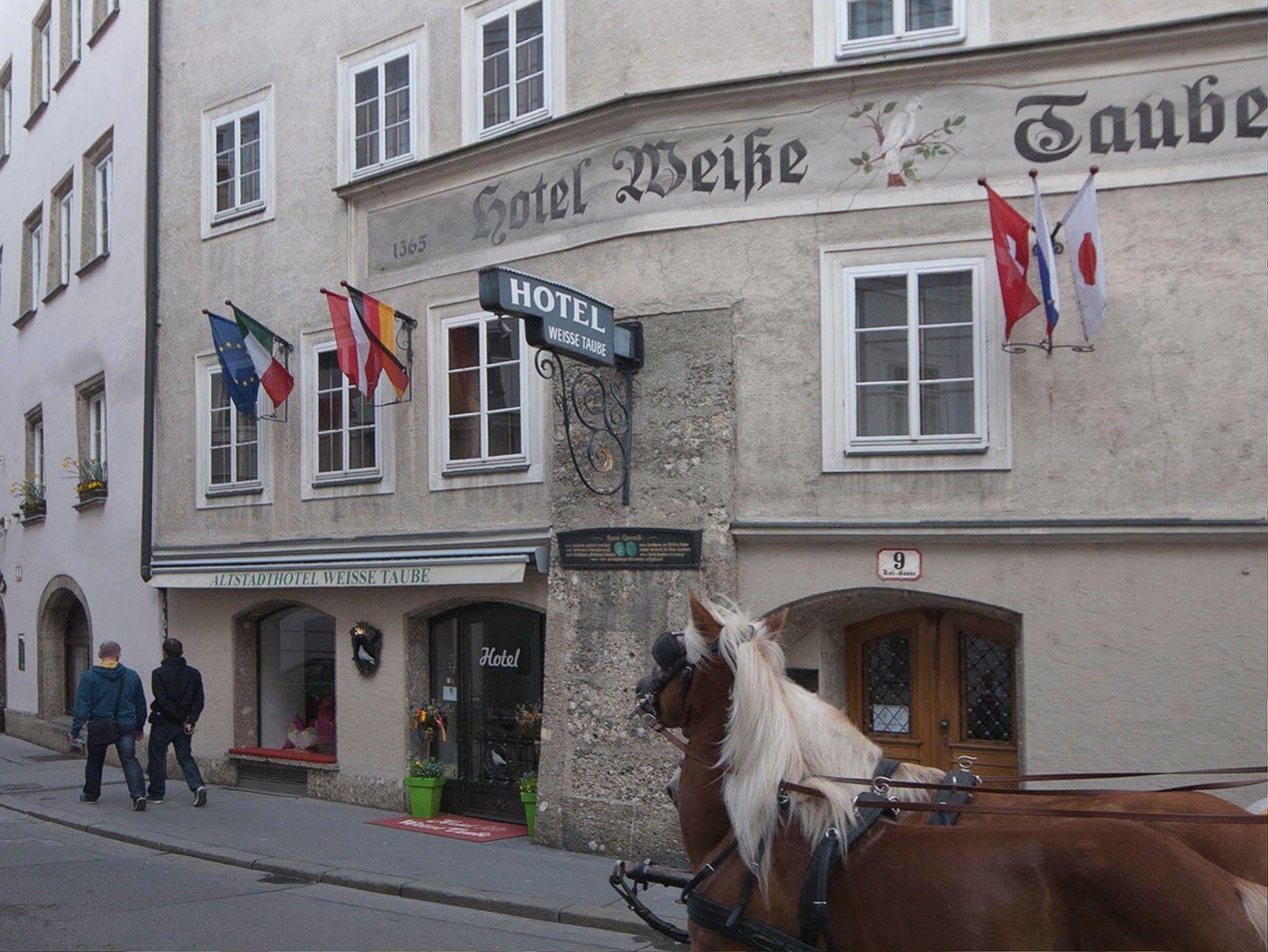 Altstadthotel Weisse Taube Salzburgo Exterior foto